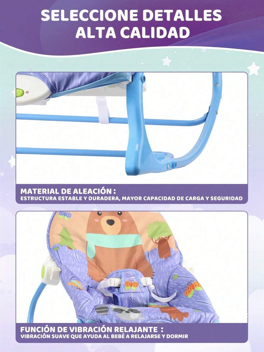 Silla mecedora multifuncional para bebé