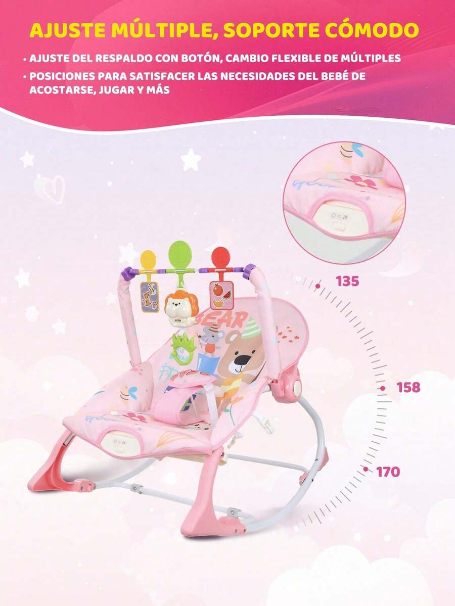 Silla mecedora multifuncional para bebé