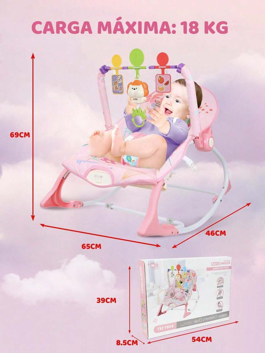 Silla mecedora multifuncional para bebé