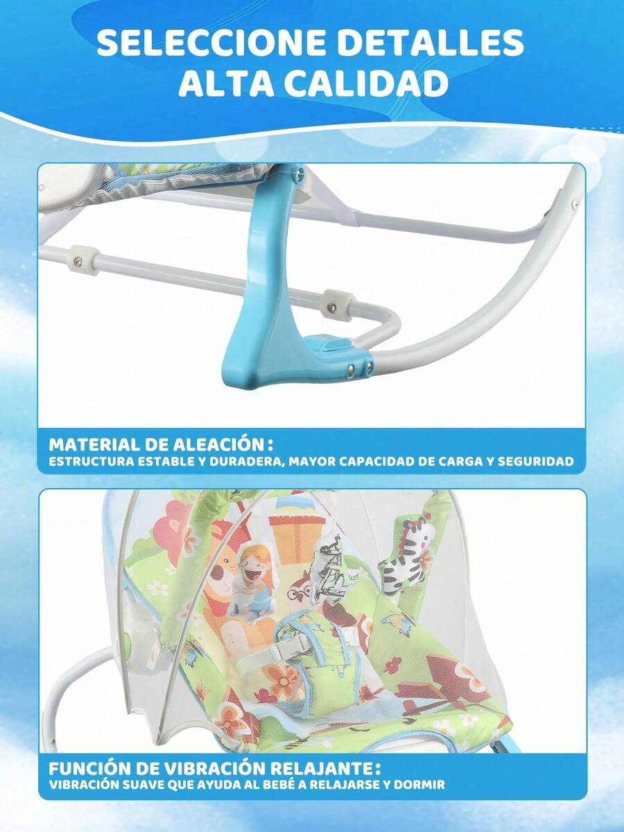 Silla mecedora multifuncional para bebé