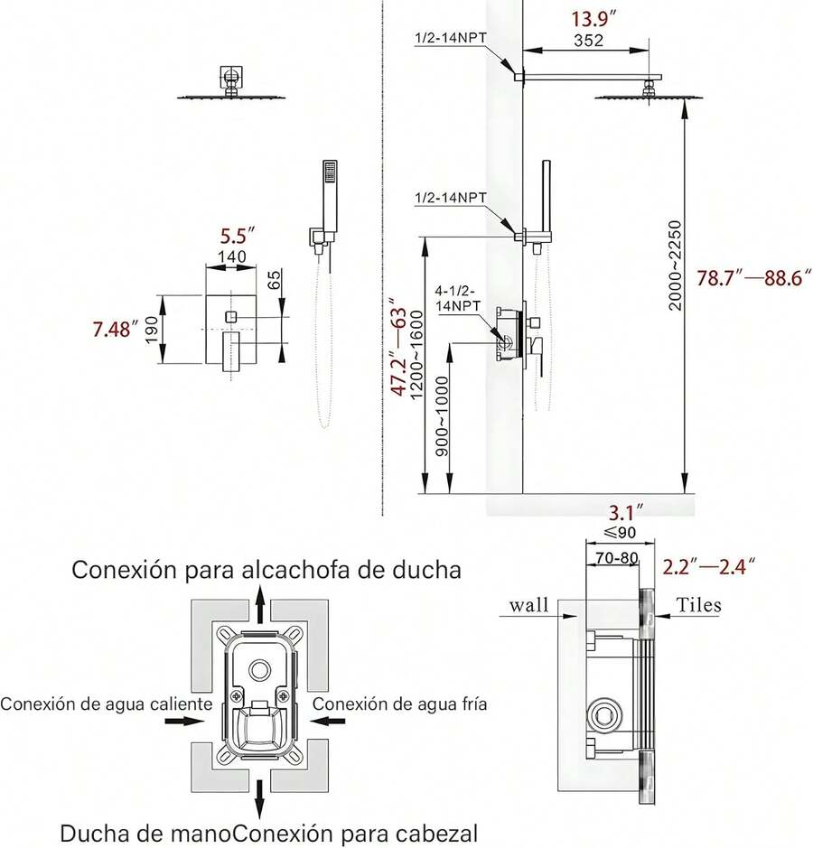 Regaderas Para Baño