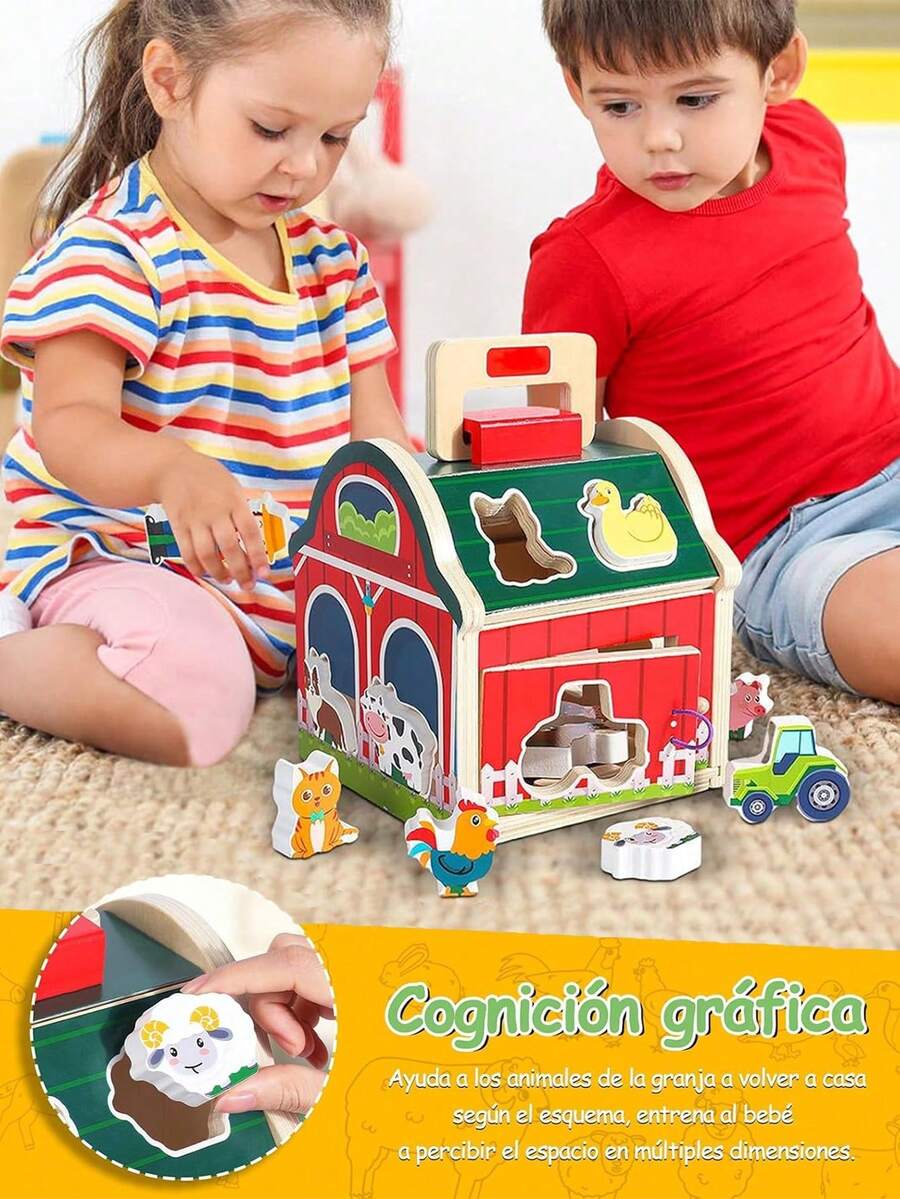 Juguete Montessori de madera juguete educativo multifuncional