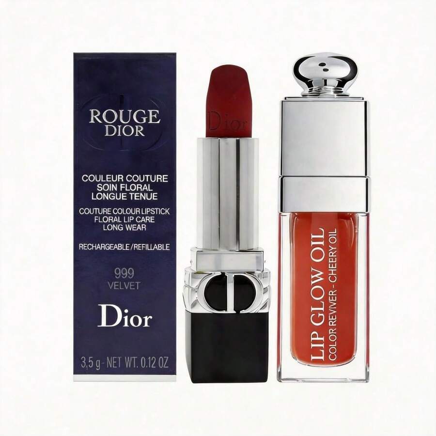 Dior Labios Rouge +Dior Addict Lip Glow Oil 012 Rosewood