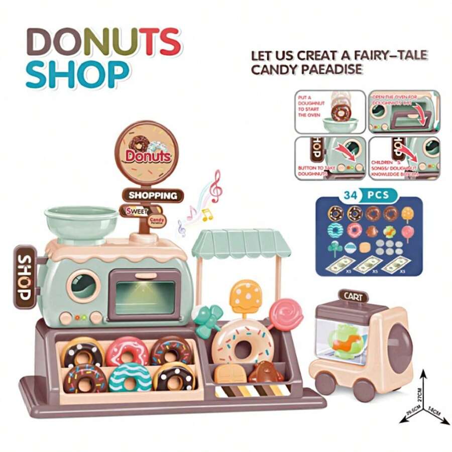 Juego De Tienda De Donas Para Niños Y Niñas