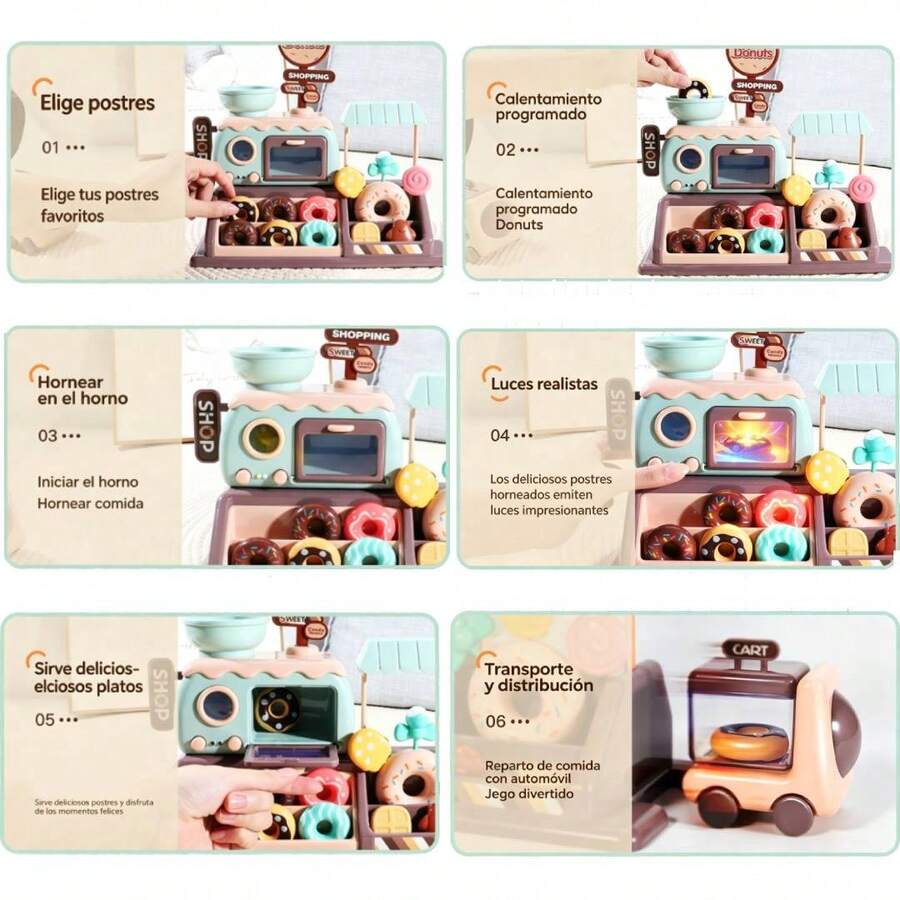 Juego De Tienda De Donas Para Niños Y Niñas
