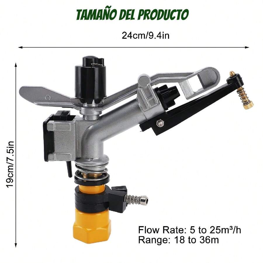 Aspersor De Impacto Rotativo Automático 360°