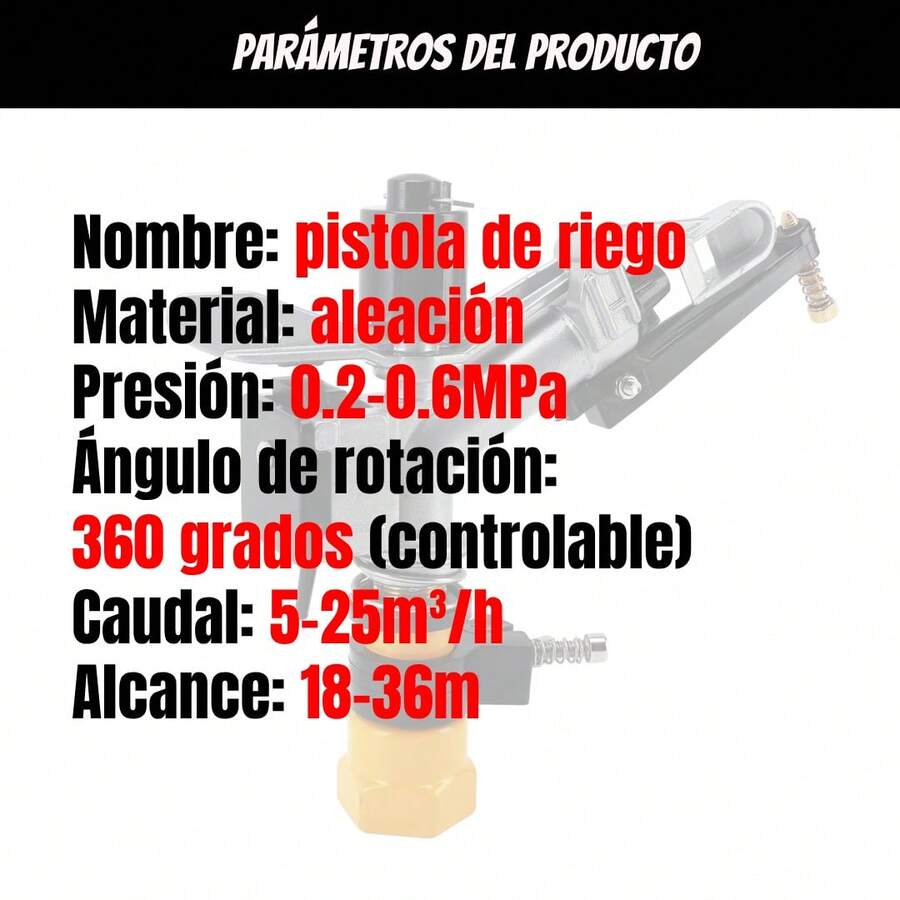 Aspersor De Impacto Rotativo Automático 360°