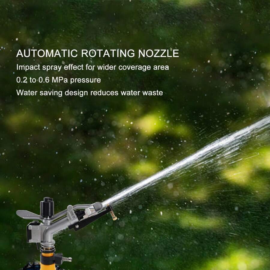 Aspersor De Impacto Rotativo Automático 360°