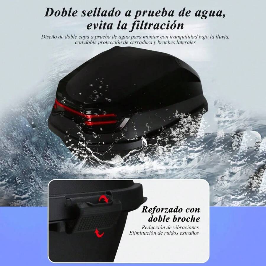 Maleta Trasera para Moto con Almohadilla