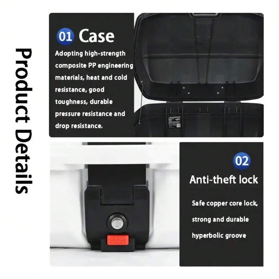 Cajuela para Moto 45L – Caja Trasera Universal