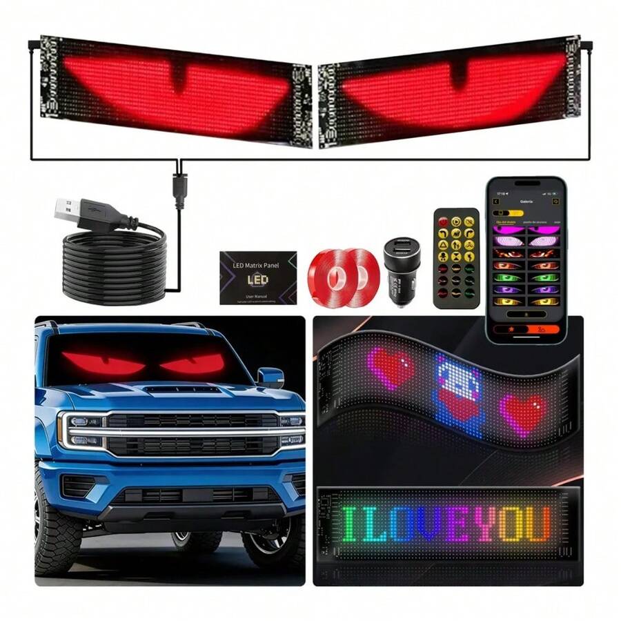 Luces LED Pantalla Programable para Auto