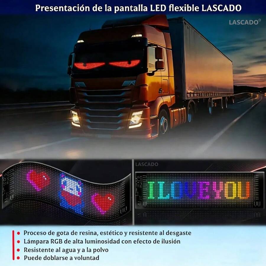 Luces LED Pantalla Programable para Auto