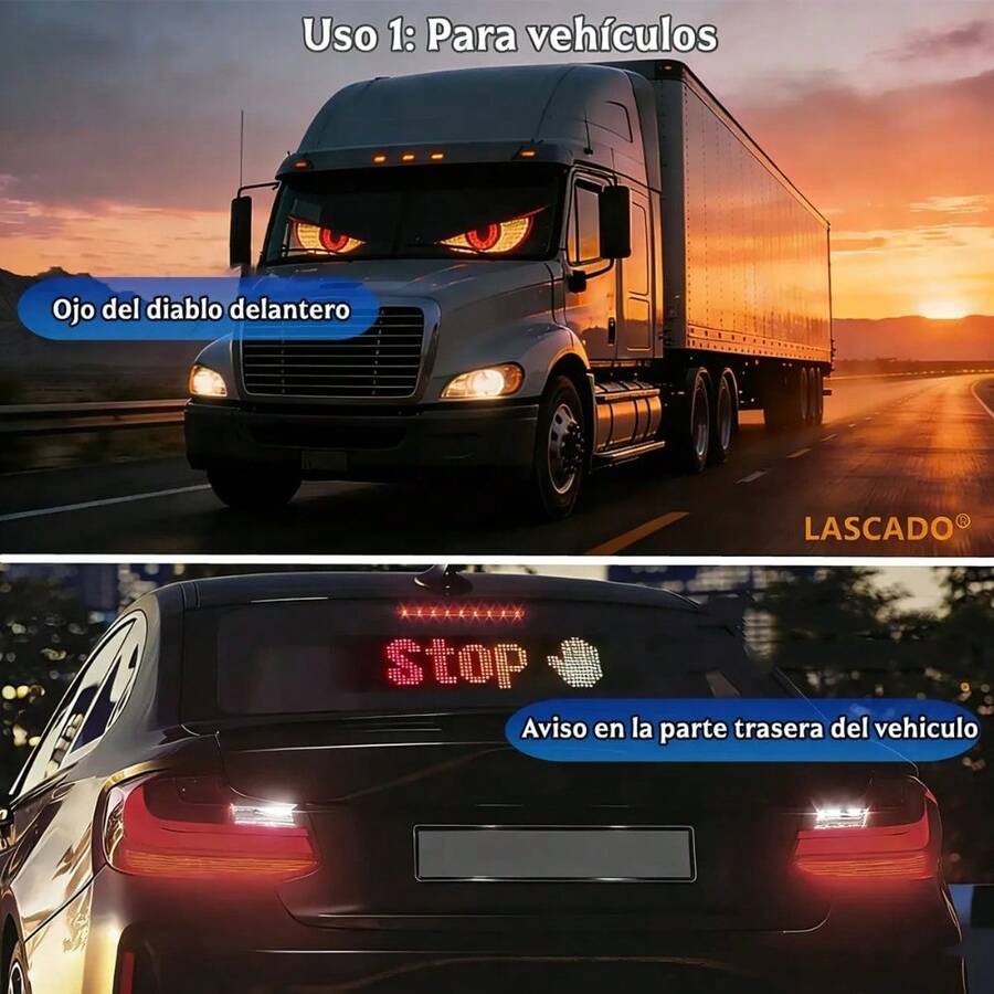 Luces LED Pantalla Programable para Auto