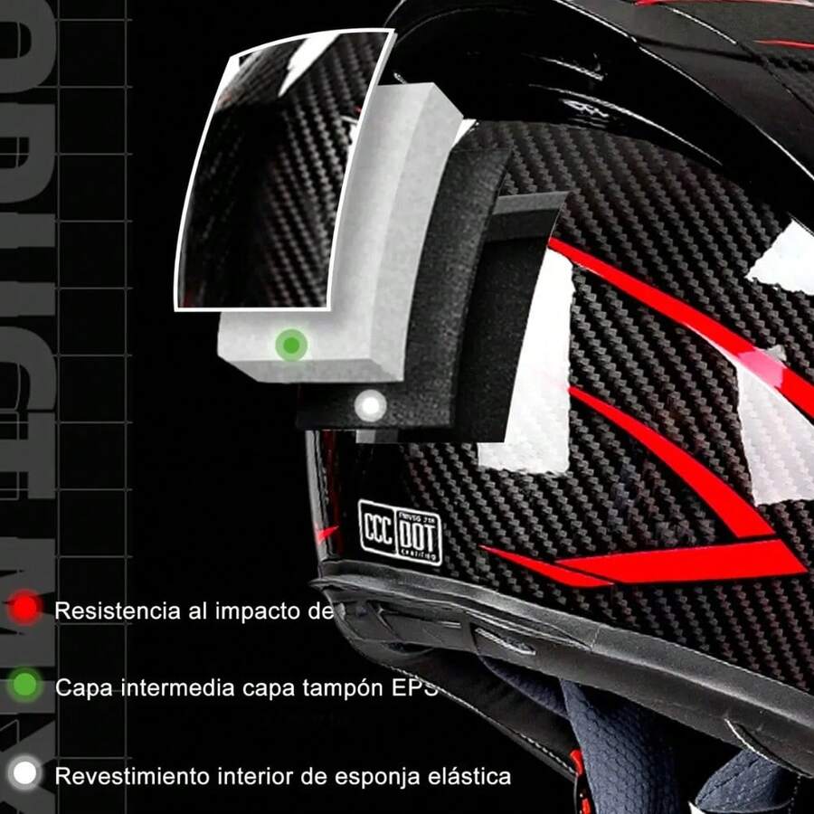 Casco Integral Deportivo Para Motocicleta