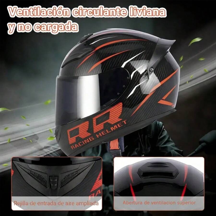 Casco Integral Deportivo Para Motocicleta