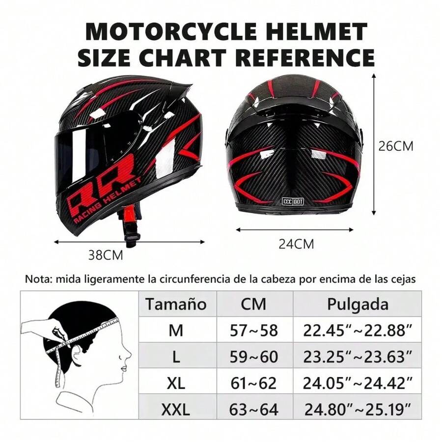 Casco Integral Deportivo Para Motocicleta