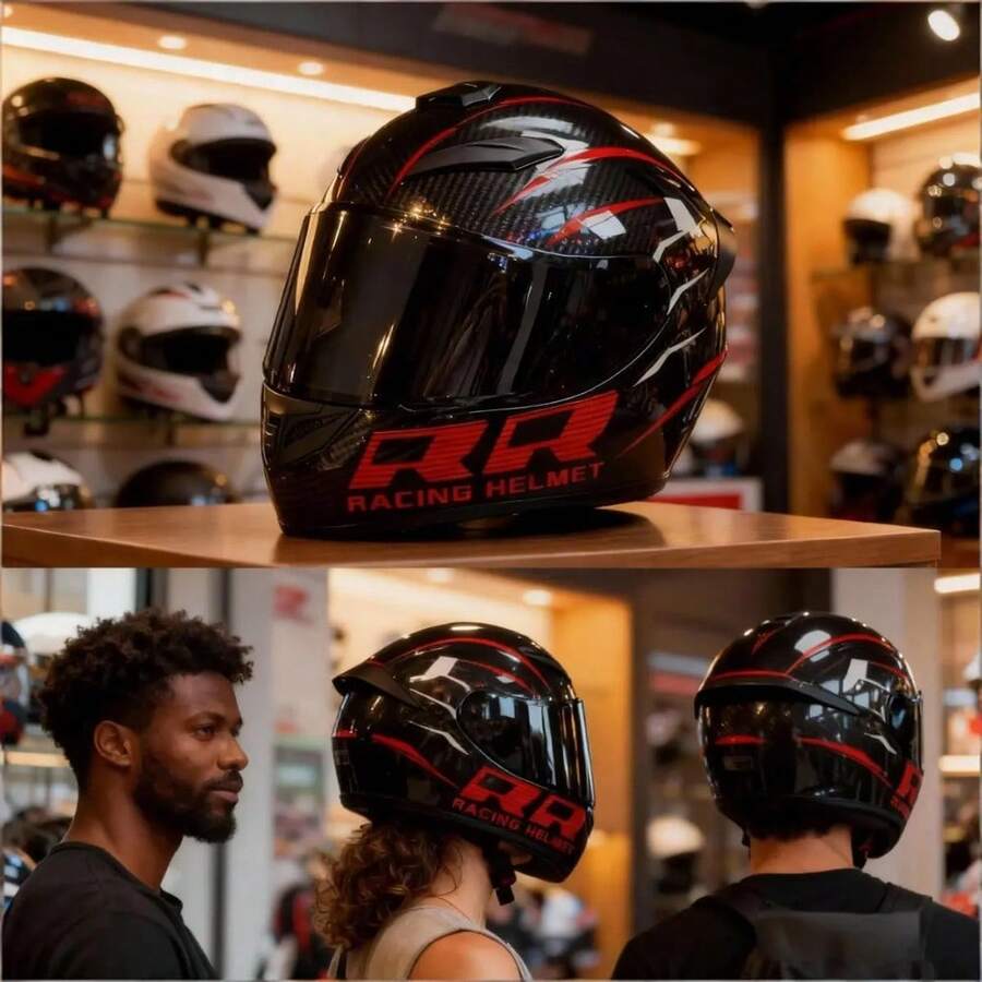 Casco Integral Deportivo Para Motocicleta