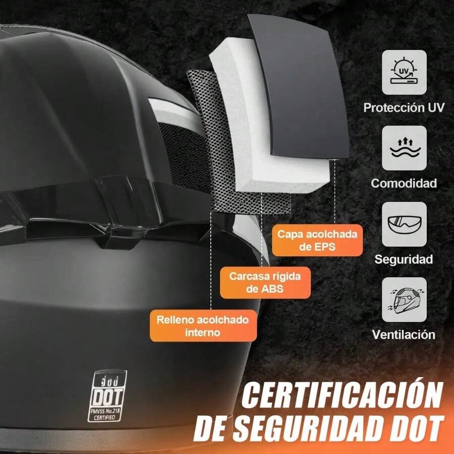 Casco Integral Deportivo Abatible