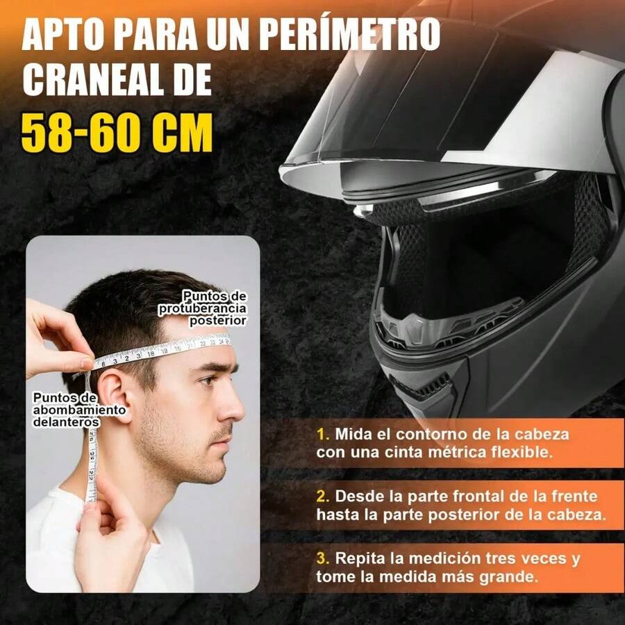 Casco Integral Deportivo Abatible