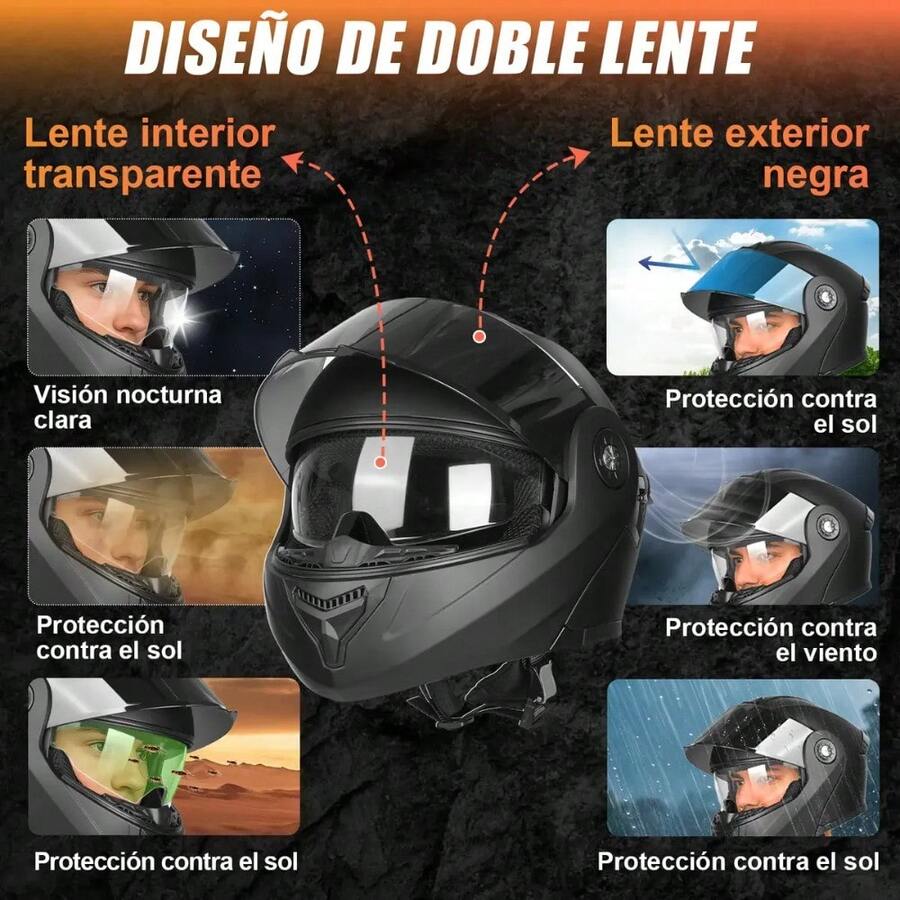 Casco Integral Deportivo Abatible