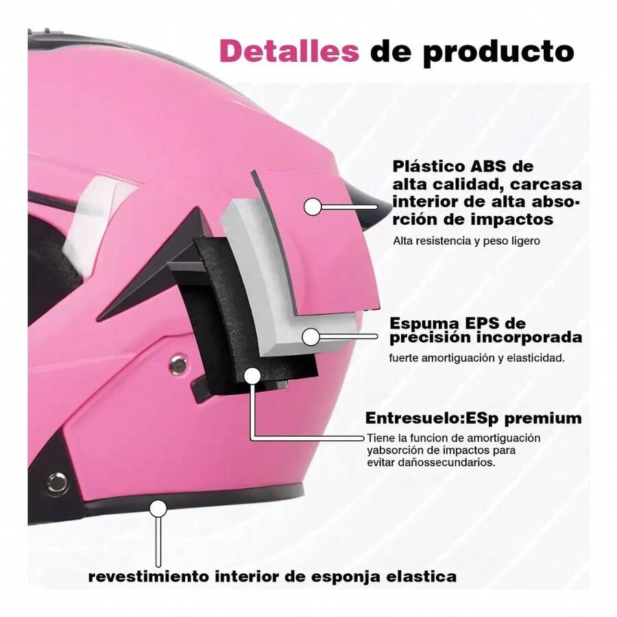 Casco Abatible para Moto con Doble Lente