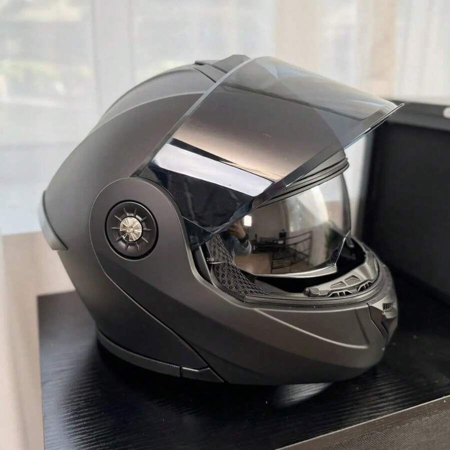 Casco Abatible para Moto con Doble Visera