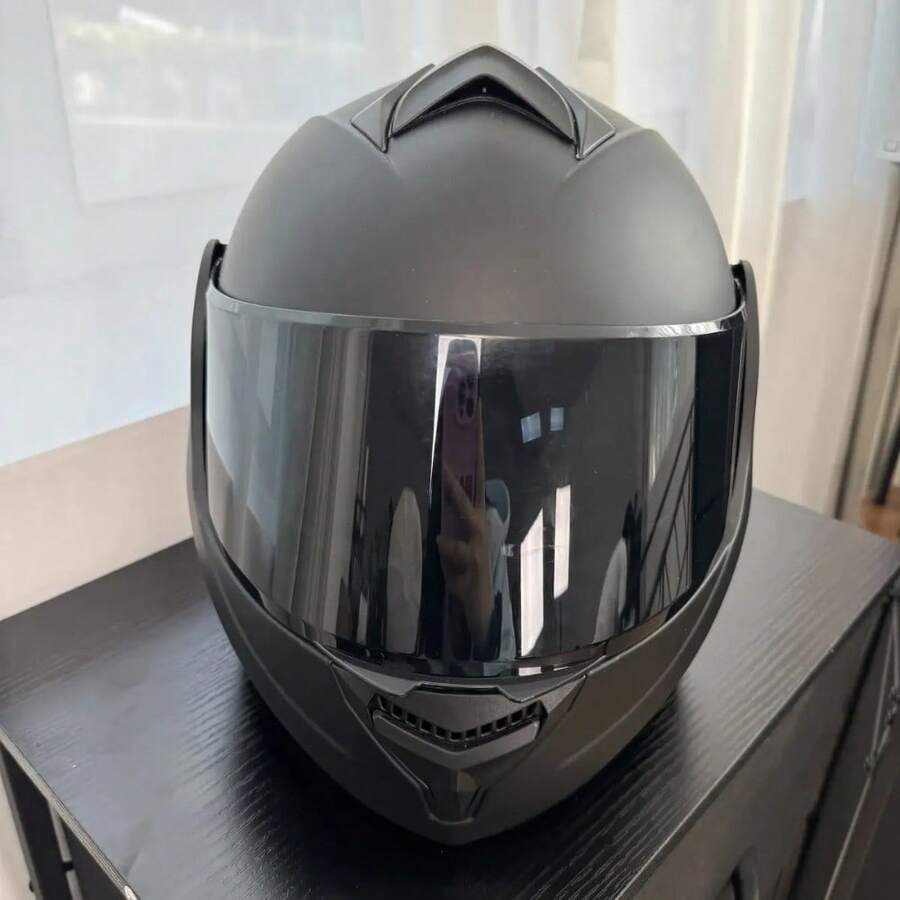 Casco Abatible para Moto con Doble Visera
