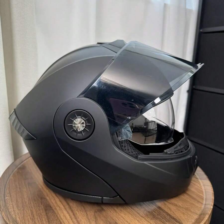 Casco Abatible para Moto con Doble Visera