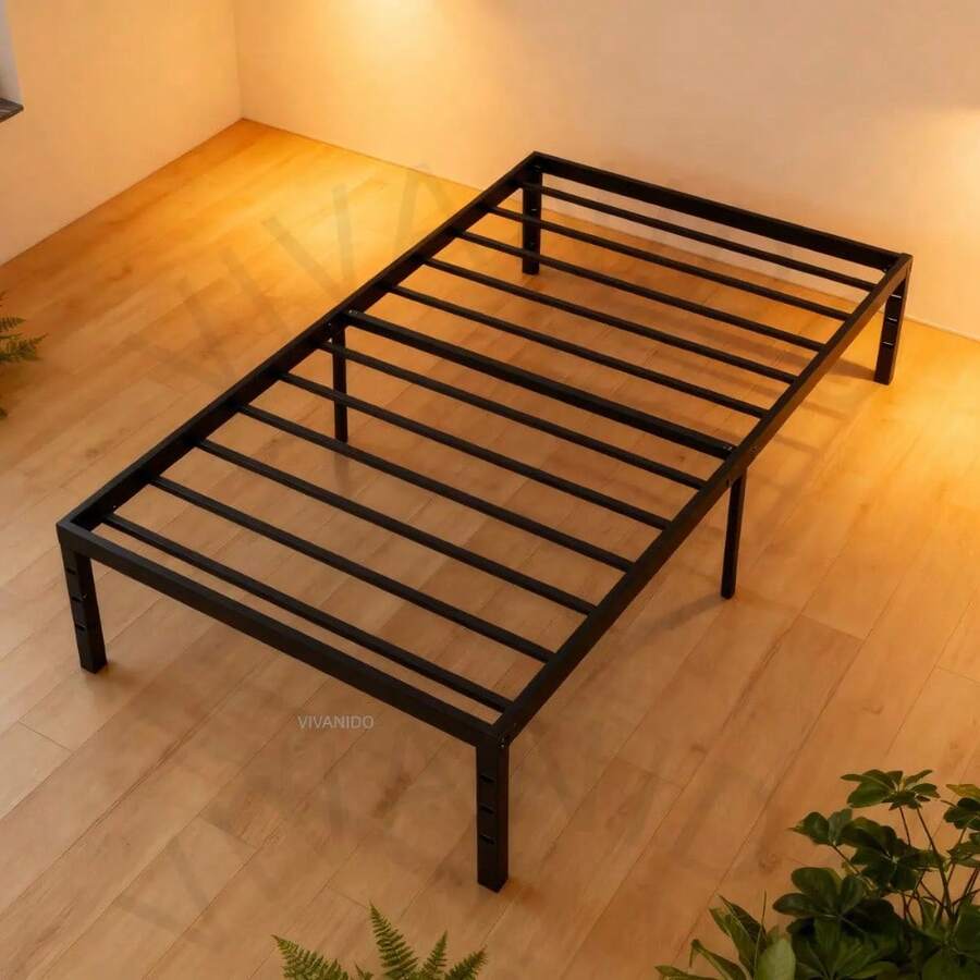 Base de Cama Individual Plegable de Metal