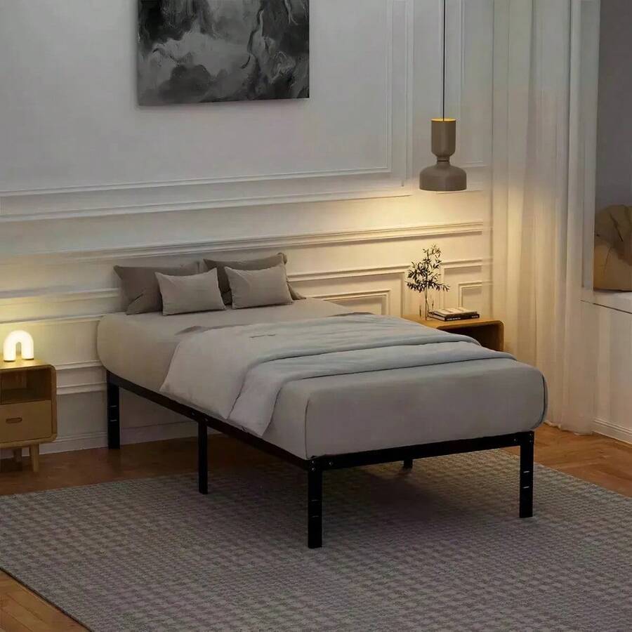 Base de Cama Individual Plegable de Metal