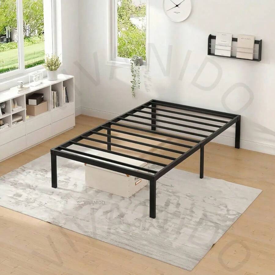 Base de Cama Individual Plegable de Metal