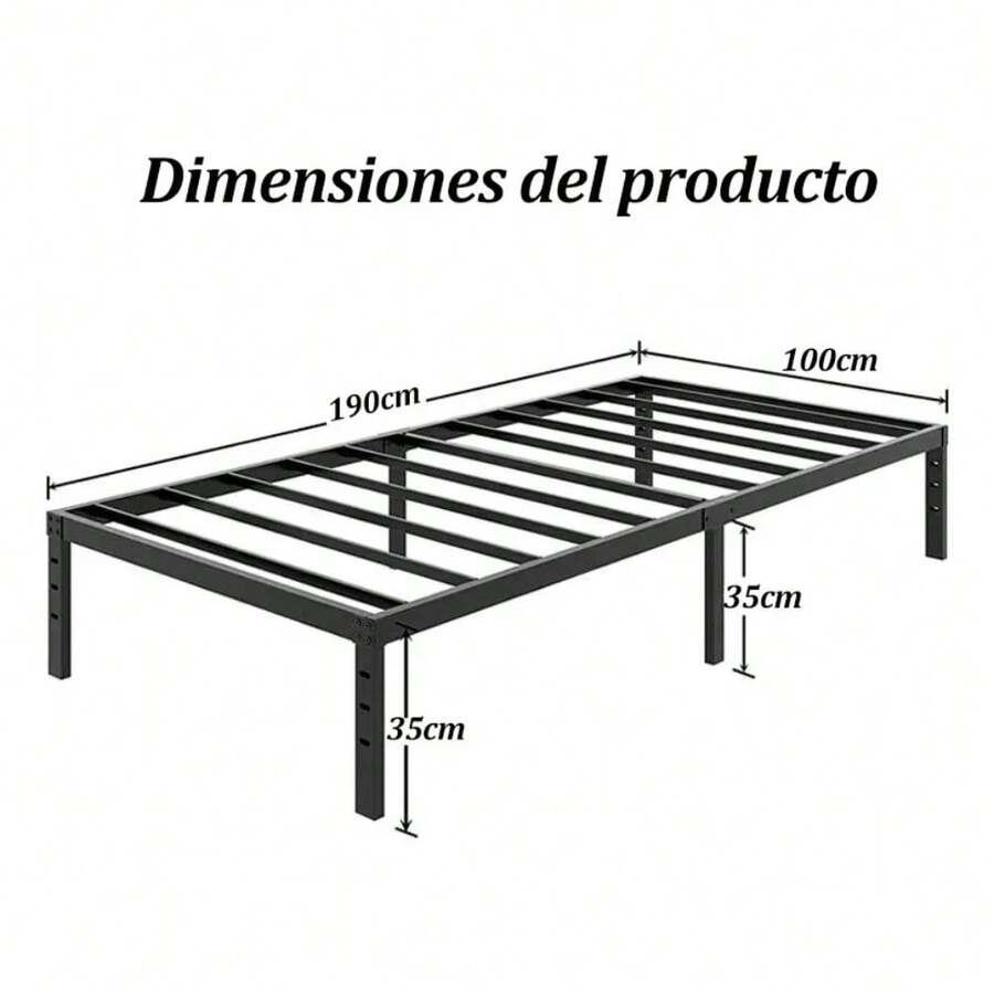 Base de Cama Individual de Metal