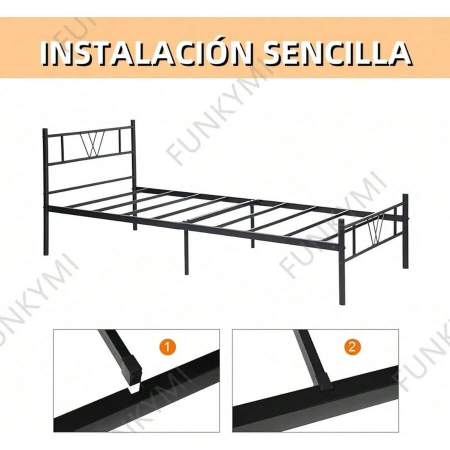 Cama Individual de Metal