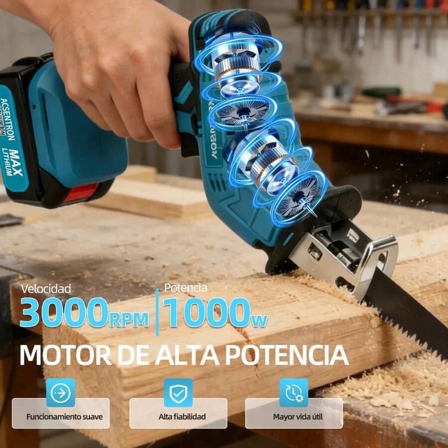 [Cortadora Inalámbrica de 1000 W]Sierra Multiusos