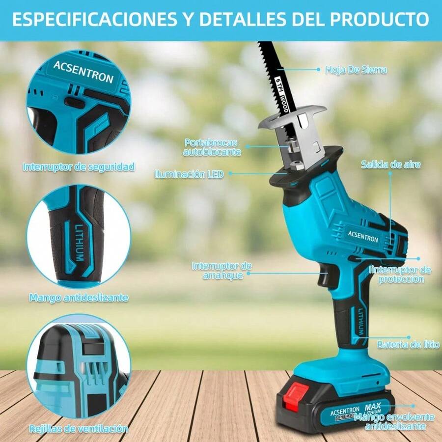 [Cortadora Inalámbrica de 1000 W]Sierra Multiusos