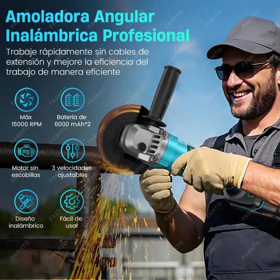 Amoladora Angular Inalámbrica