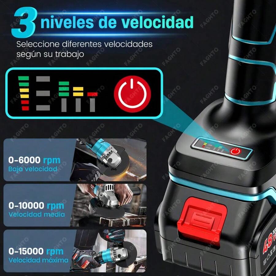Amoladora Angular Inalámbrica