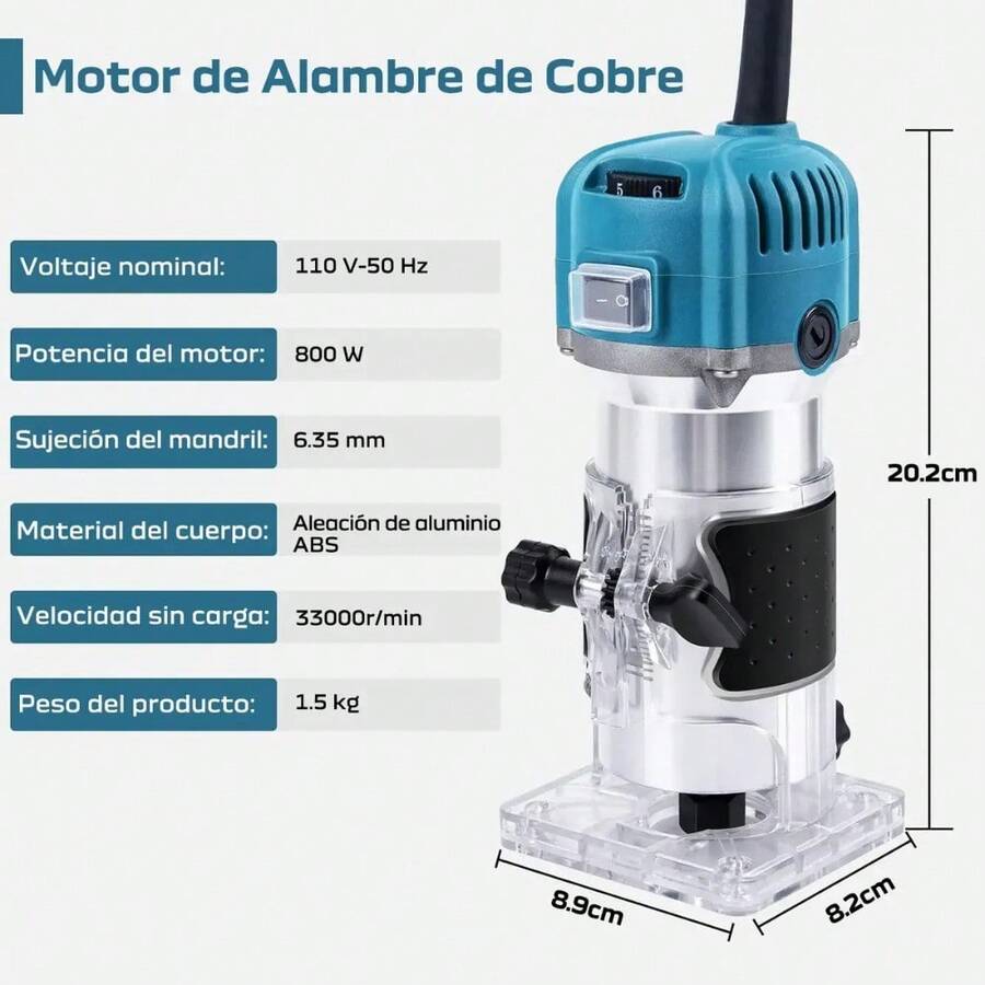 Fresadora de Madera 110V