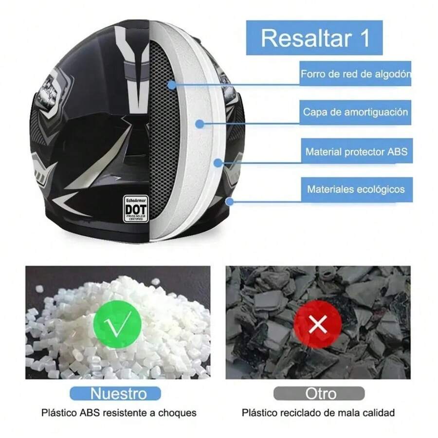 Casco Completo con Visor Retráctil