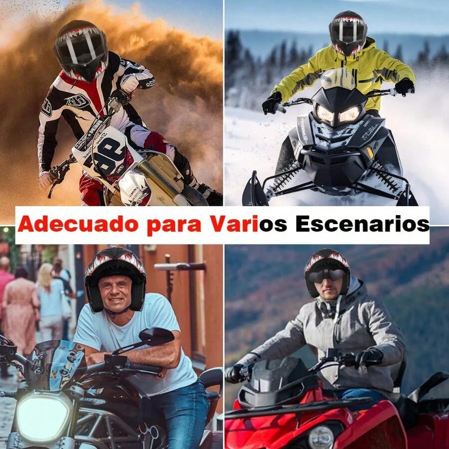 Casco Moto con Estampado de Symbiote