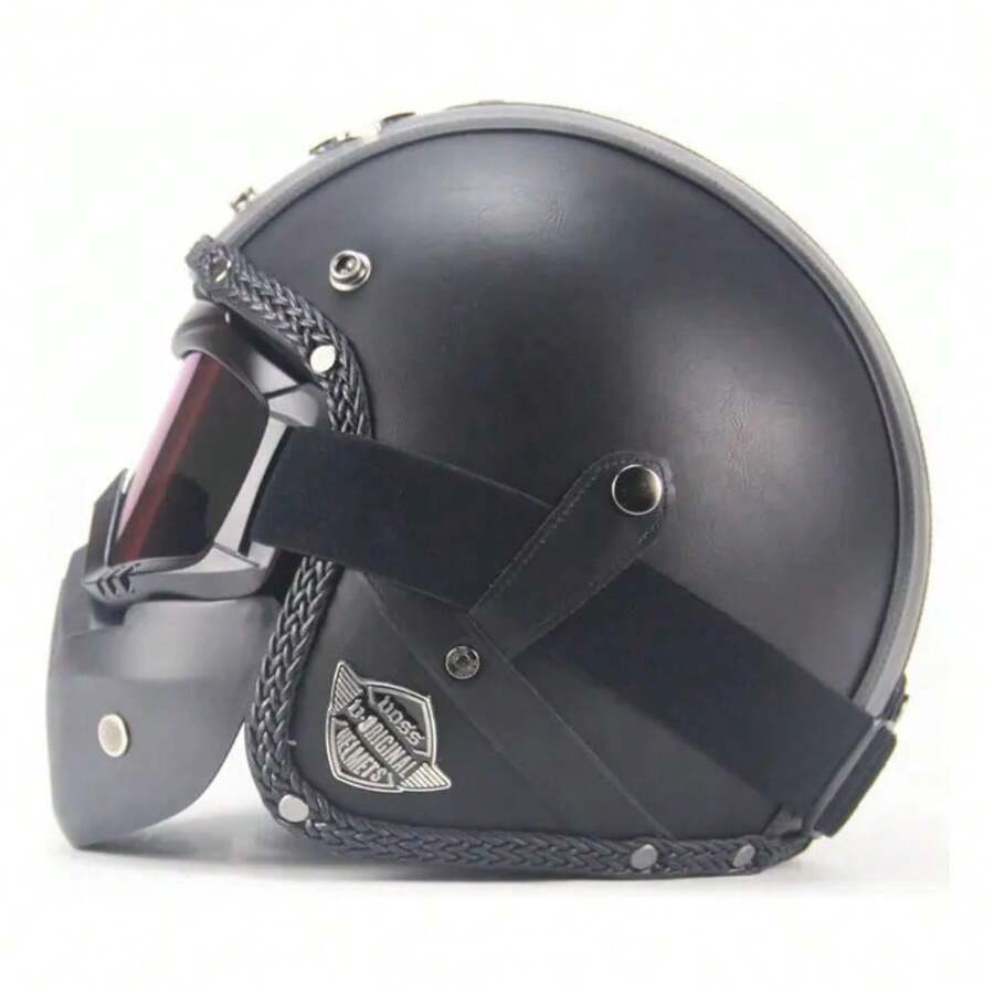 Casco Moto Medio Careta