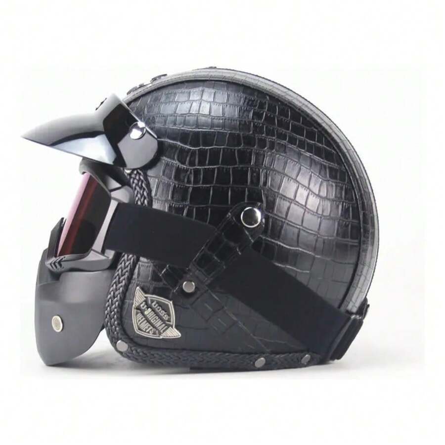 Casco Moto Medio Careta