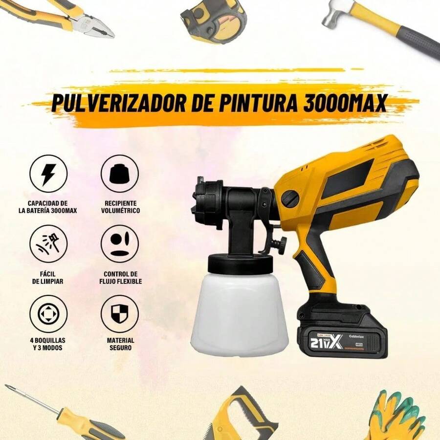 Pistola de Aerosol Profesional Inalámbrica