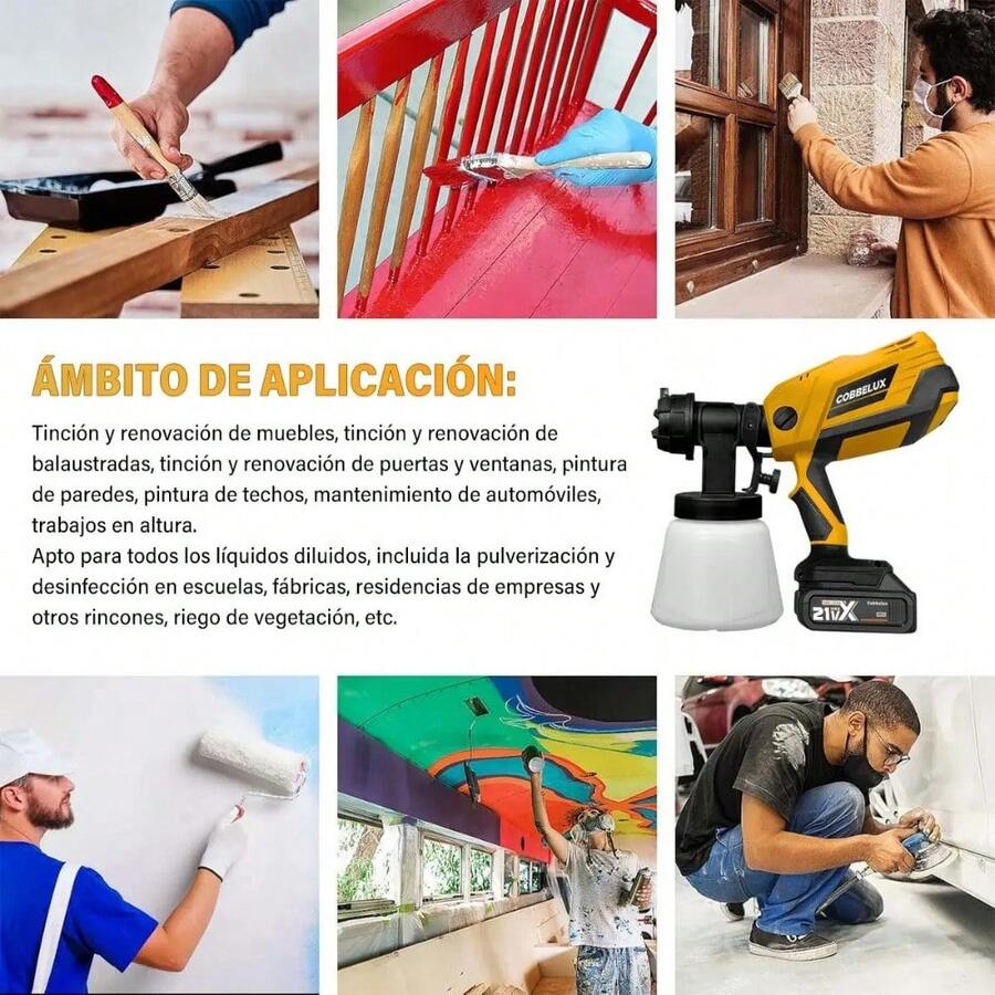 Pistola de Aerosol Profesional Inalámbrica