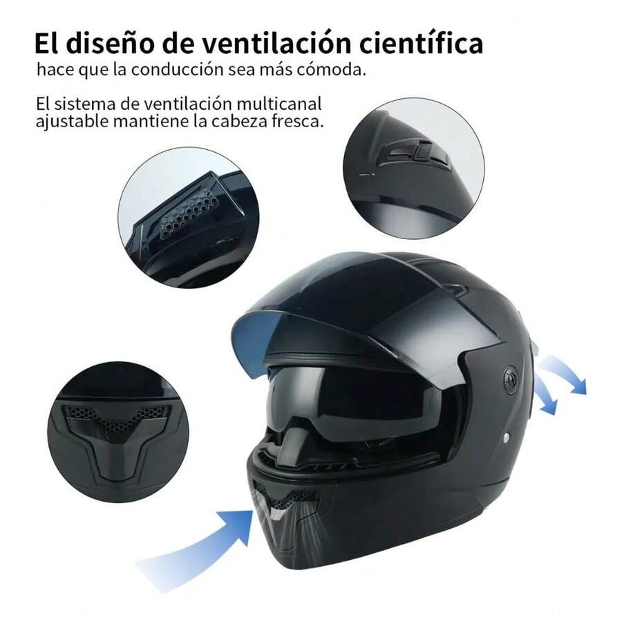 Casco Modular para Motocicleta Flip-Up