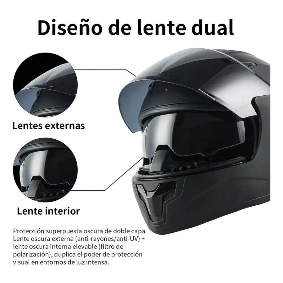Casco Modular para Motocicleta Flip-Up
