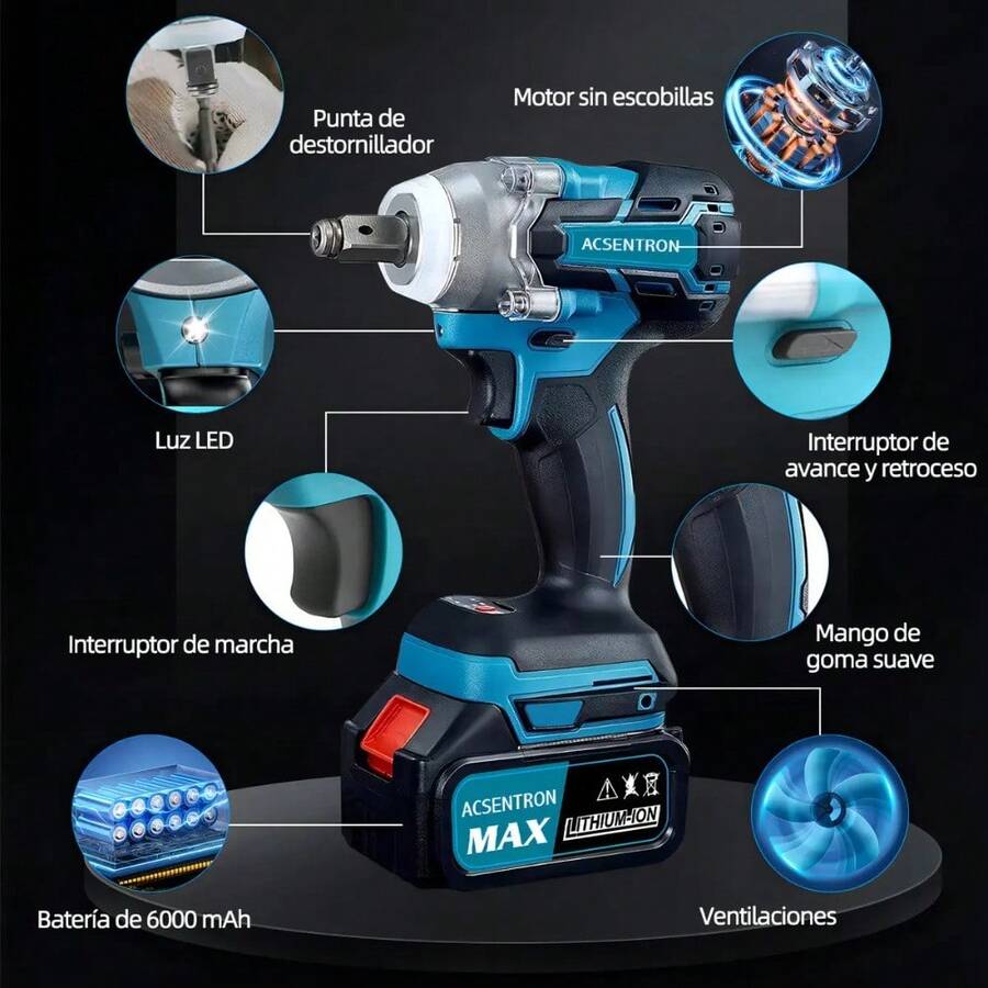 Llave de Impacto Inalámbrica 21V