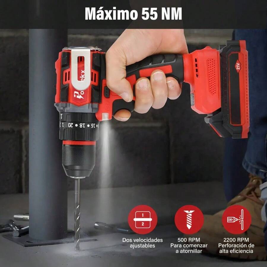 Pistola Taladro Inalámbrica 55NM