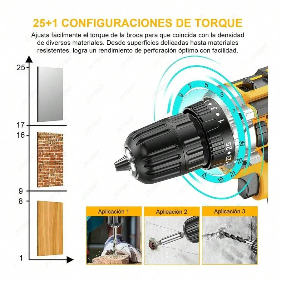 *Taladro Inalámbrico 21V con 118 Accesorios