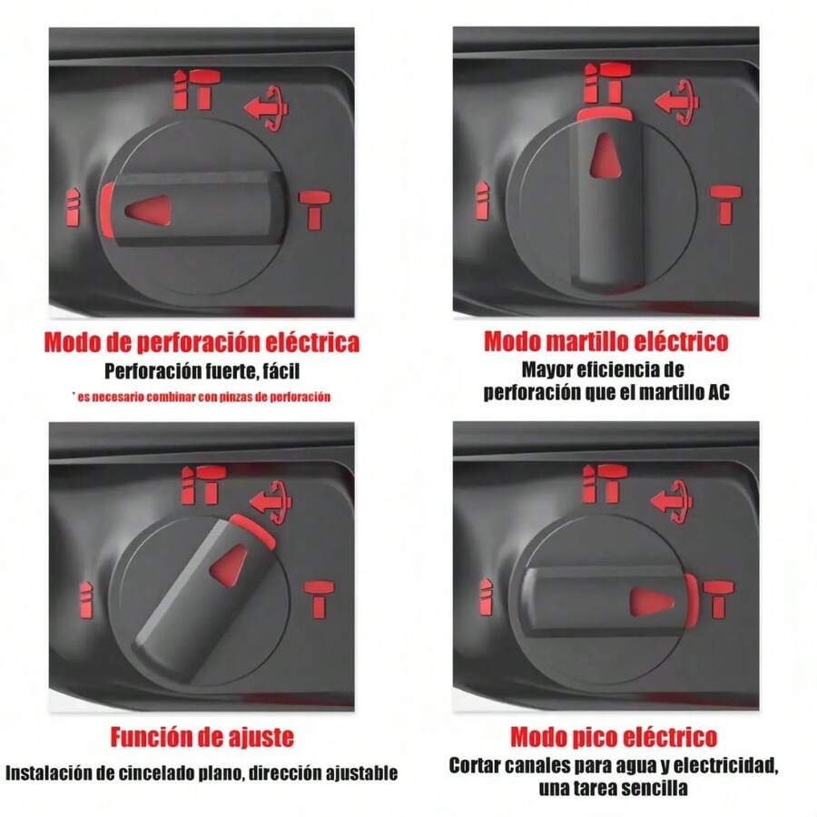 - Rotomartillo Pesado 3 Funciones Taladro Cincel